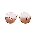 Chloé Round/Oval Sunglasses Gold Gold Orange Luxury Eyewear Made In Italy Metal Frame Designer Fashion for Everyday Luxury