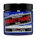 MANIC PANIC Classic Rockabilly Blue Semi Permanent Hair Color - True Neutral Blue Hair Dye for Women & Men That Lasts 4-6 Weeks - Vegan, Ammonia