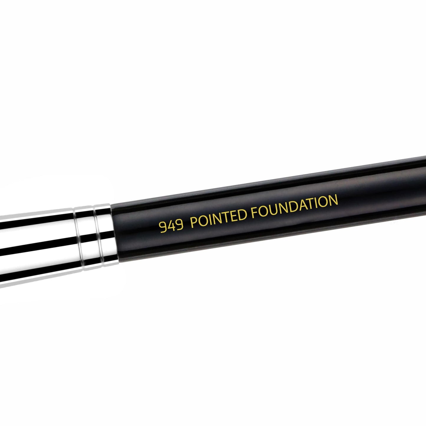 Bdellium Tools Professional Makeup Brush - Maestro Series 949 Pointed Foundation - With Soft Synthetic Fibers, For Foundation & Concealing (Black