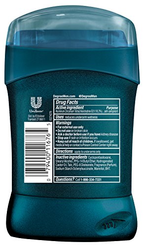 Degree Dry Protection Antiperspirant & Cool Rush Deodorant Stick for Men, 1.7 Ounce