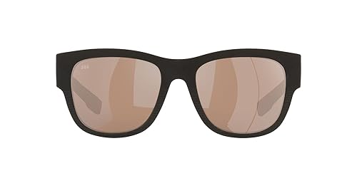 Costa Woman Sunglasses Net Black Frame, Copper Silver Mirror Lenses, 55MM