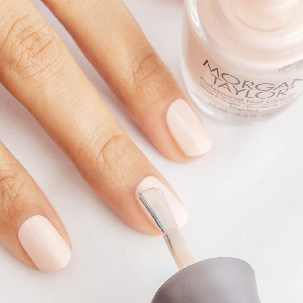 Morgan Taylor Nail Lacquer (Curls & Pearls) Light Pink Professional Lacquer, Vibrant, Chip-Resistant, Fast-Drying, Long-Lasting, High-Shine, Perfect Beauty & Personal Care Morgan Taylor