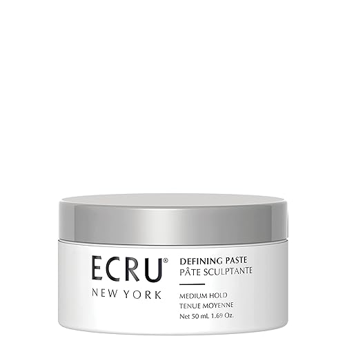 ECRU New York Defining Paste, Medium Hold Hair Wax, Styling Cream, Texturizing Hair Products, Travel Size Pomade, 1.69oz