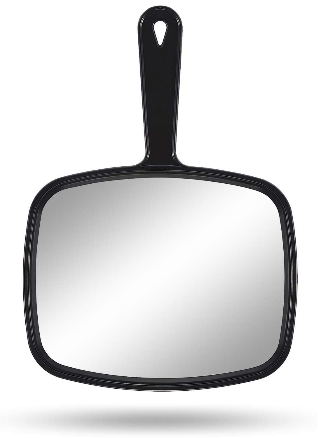 PROTECLE Hand Mirror, 10.3" L x 7.4" W Salon Barber Hairdressing Handheld Mirror with Handle, Square Black Beauty and Personal Care Gladmart Default Title
