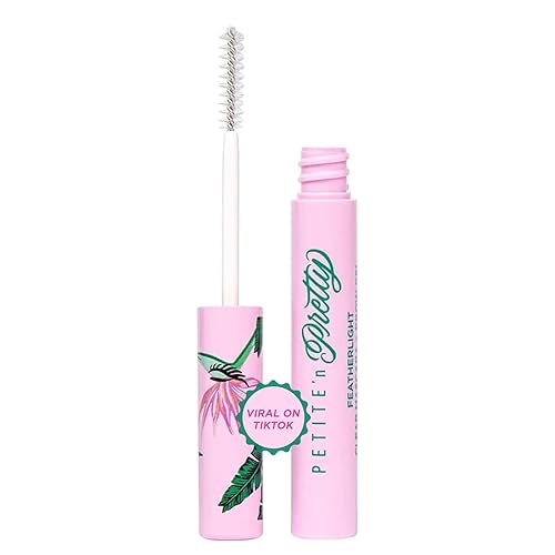 Petite 'n Pretty Featherlight Clear Mascara and Brow Gel - Makeup for Kids, Tweens and Teens - Dual Purpose Clear Finish for Brows and Lashes