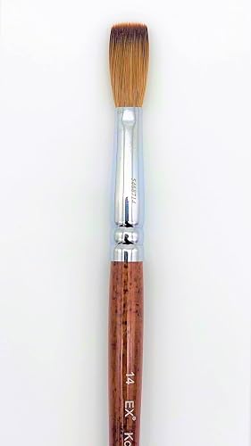 EX Crimped Kolinsky Arcylic Nail Brush 2020 Variant (Crimped 14) Beauty & Personal Care EX Brush