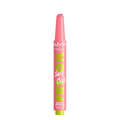 NYX PROFESSIONAL MAKEUP Fat Oil Slick Click, Lightweight, Buildable, Pigmented Vegan Lip Balm - Clout