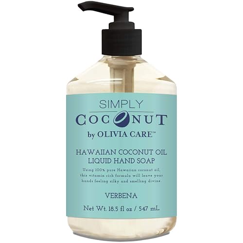 Olivia Care Liquid Hand Soap (18.5 Fl Oz (Pack of 1), Verbena Coconut)