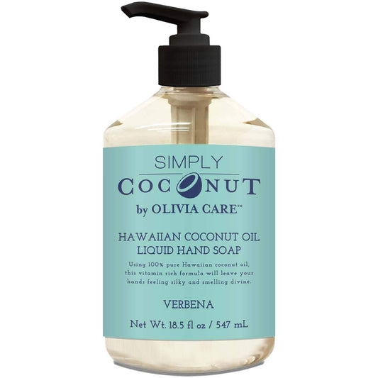 Olivia Care Liquid Hand Soap (18.5 Fl Oz (Pack of 1), Verbena Coconut)