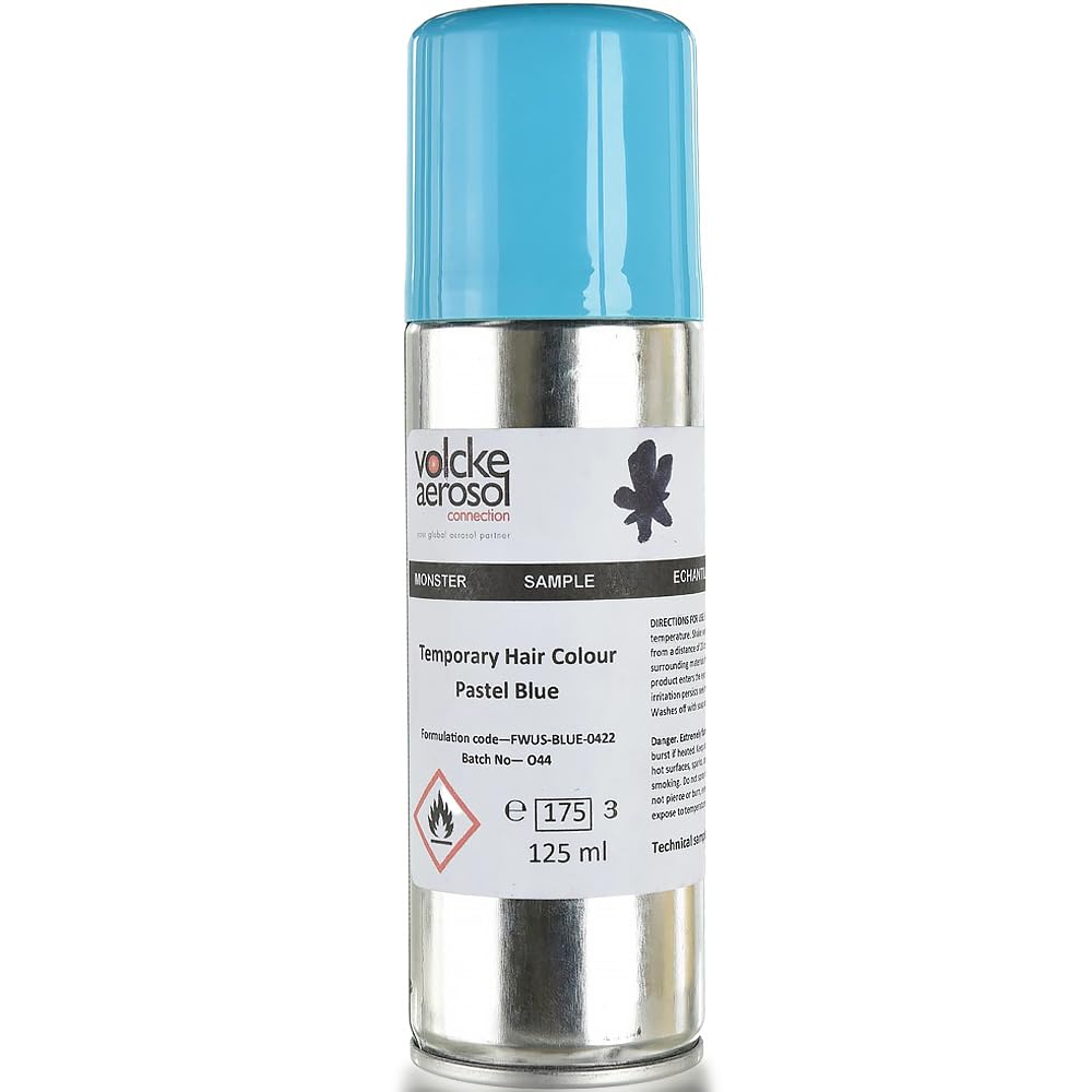 Pastel Blue Hairspray - 3 oz. (1 Pc.) - Temporary Hair Color for Halloween Events & Costume Parties