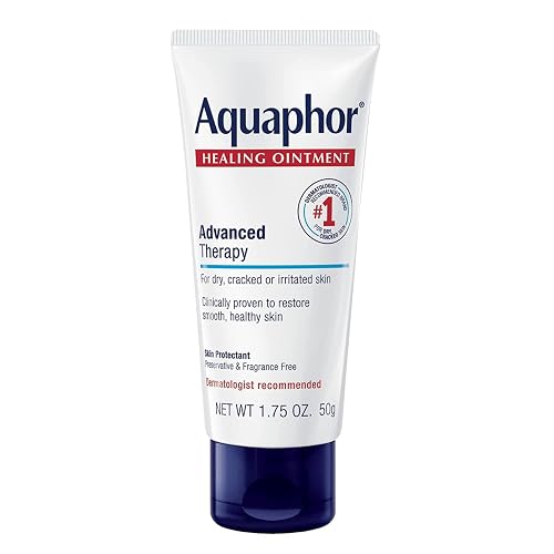Aquaphor Healing Ointment - Pack of 6, Protectant for Dry Cracked Skin, Dry Hands, Travel Size - 1.75 oz. Tube