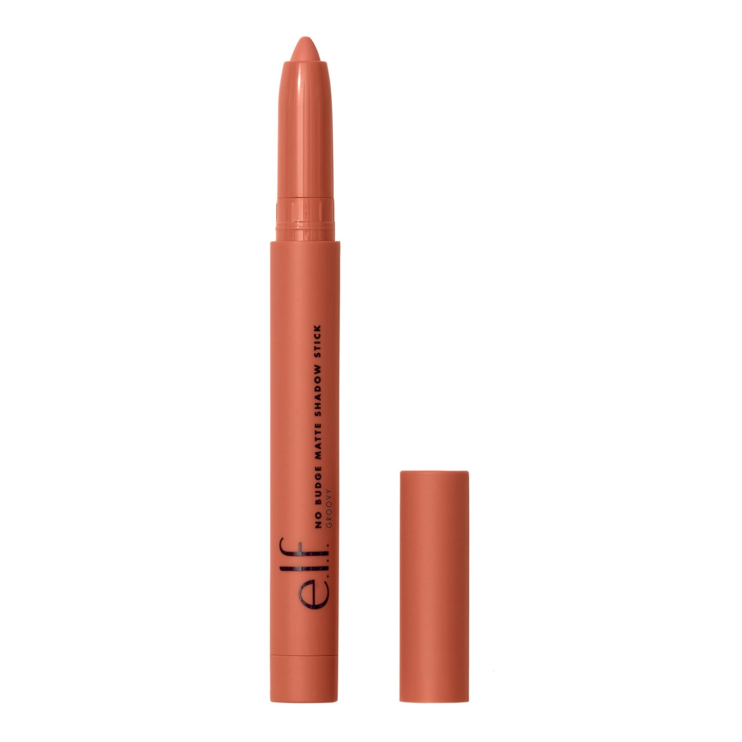 e.l.f. No Budge Matte Shadow Stick, One-Swipe Cream Eyeshadow Stick, Long-Wear & Crease Resistant, Matte Finish, Vegan & Cruelty-Free, Groovy