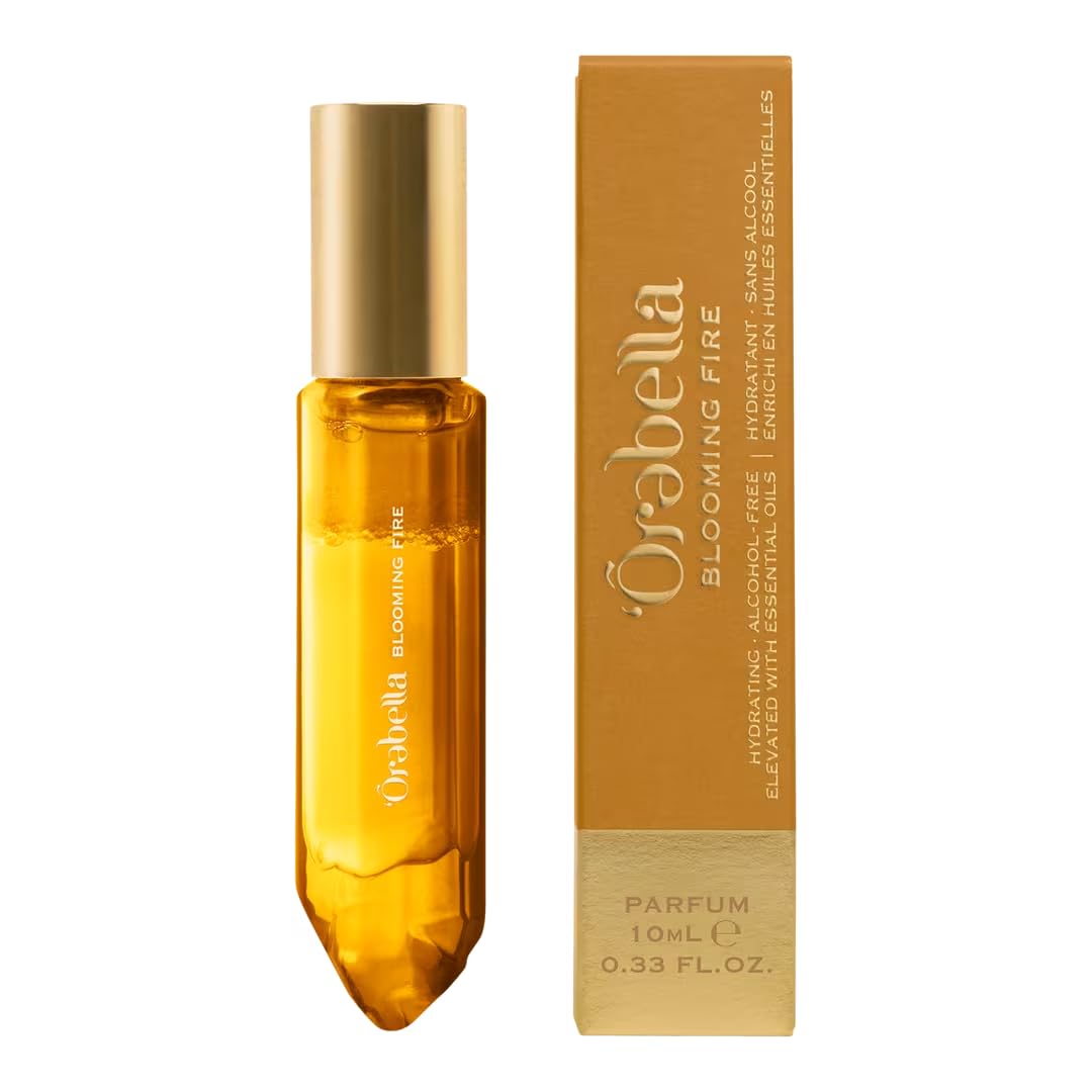 Orebella Blooming Fire Perfume, Travel Size Eau de Parfum for Women, Warm Floral Scent with Musk Notes 0.33 oz/10 Ml