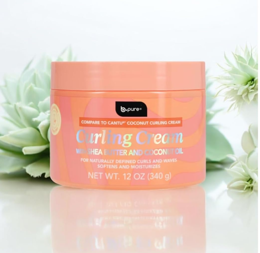 b.pure Curling Cream with Shea Butter and Coconut Oil 12 oz