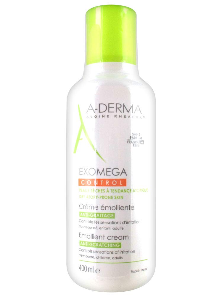 A derma Exomega, emollient milk for face and body - for very dry/atopic skin 400 ml.