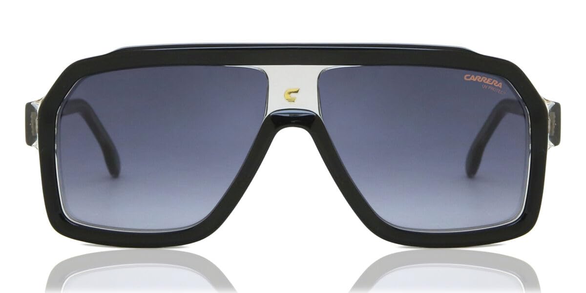Carrera Unisex Sunglasses, 08a/9o Black Grey, 60