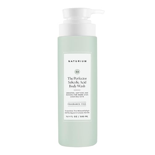Naturium The Perfector Salicylic Acid Body Wash, Gentle & Smoothing Cleanser, 16.9 oz