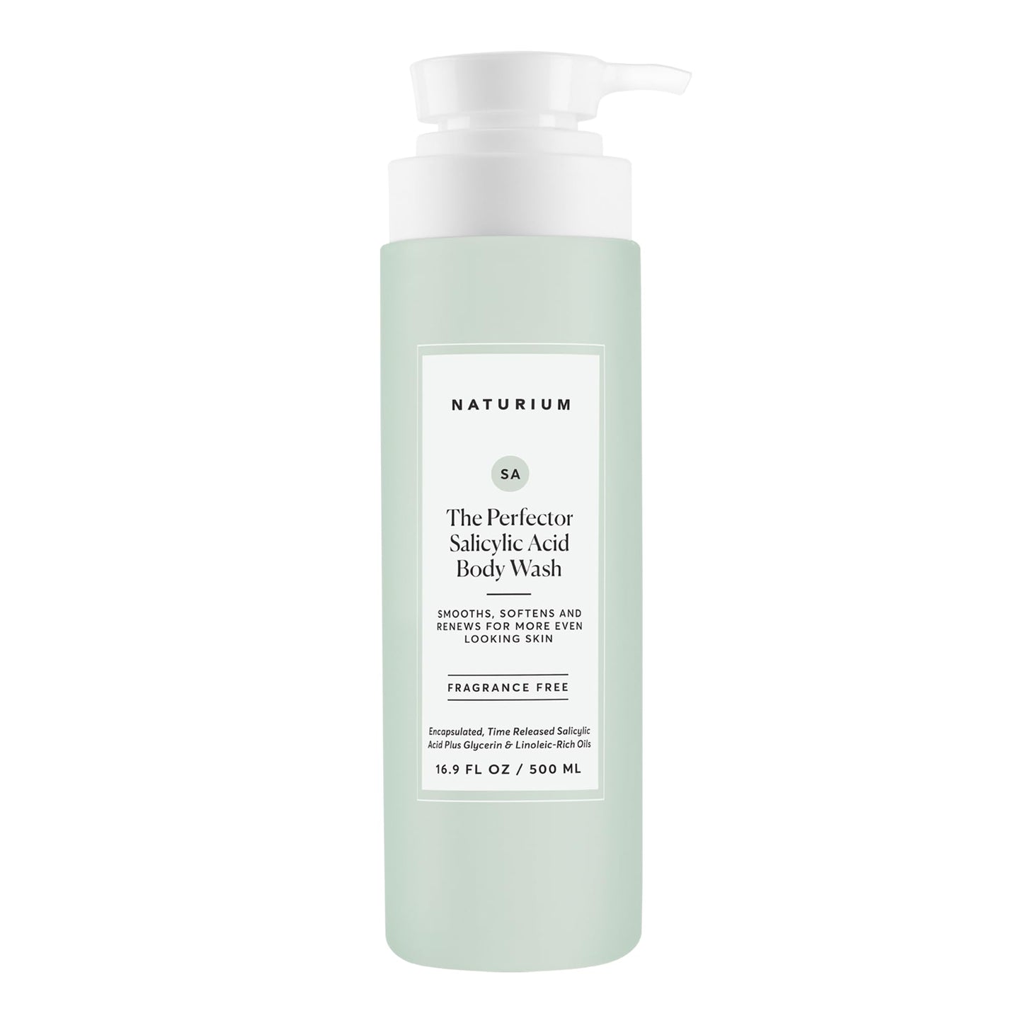 Naturium The Perfector Salicylic Acid Body Wash, Gentle & Smoothing Cleanser, 16.9 oz
