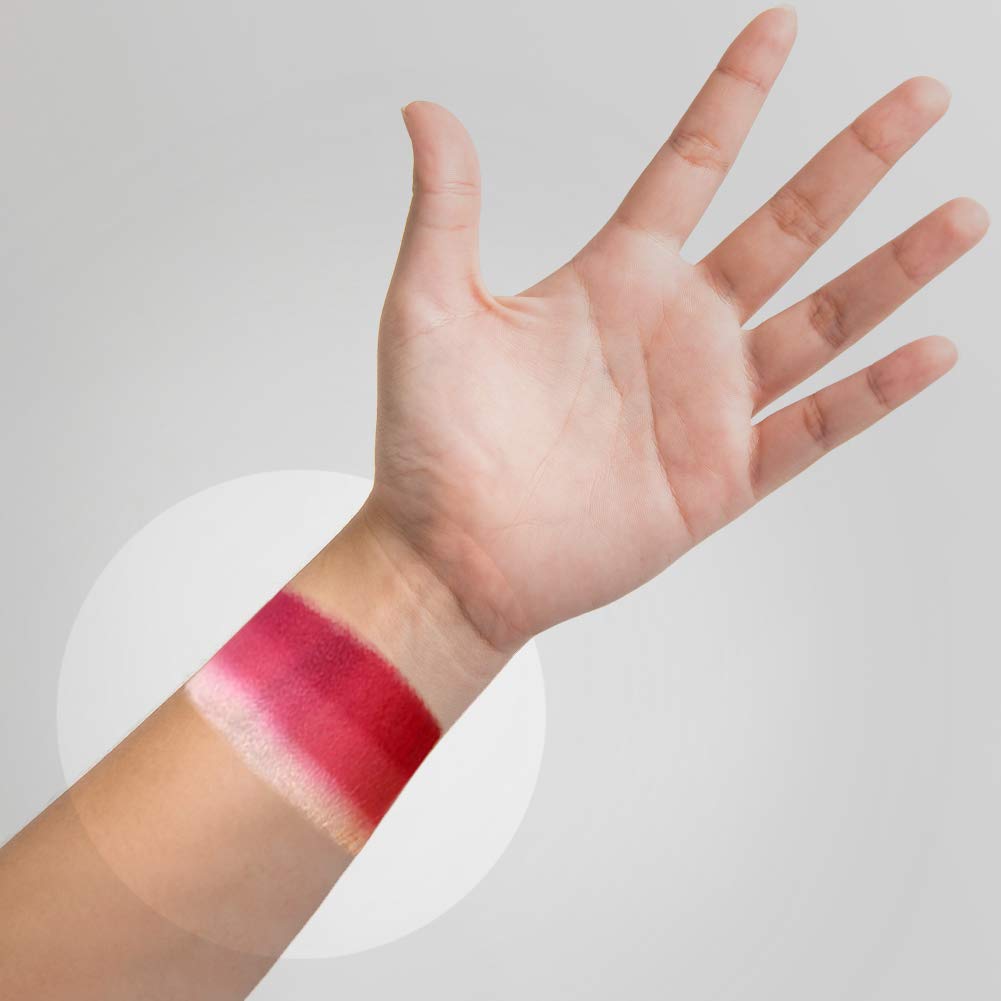 Kraze FX Dome Stroke - Bloodberry (25 gm), Professional 1-Stroke Split Cake, Hypoallergenic, Non-Toxic, Water Activated Face & Body Painting Makeup