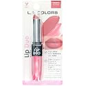 L.A. COLORS Lipgloss & Lipstick Duo, C62214 Flushed, 0.12 Oz