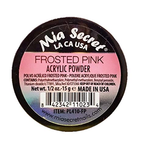 Mia Secret Professional Nail System Acrylic Powder .5 oz - Frosted Pink Beauty & Personal Care Mia Secret