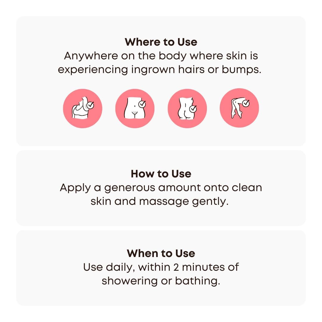 Bushbalm Ingrown Hair Oil - Helps Prevent and Repair Skin from Ingrown Hairs, Razor Burn & Underarm Bumps - Soothe Skin from Post Shave Itchiness Beauty and Personal Care Bushbalm