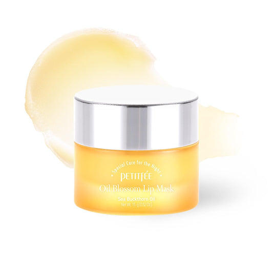 Sleeping Lip Mask Sea Buckthorn Oil 0.53 Oz. - Day & Night Lip Balm, Overnight Lip Mask, Lip Treatment for Dry & Cracked Lips, Deep Moisturizing Beauty and Personal Care Petitfee