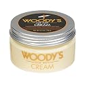 Woody's Styling Cream for Men, Controls Curly/Wavy Hair, Water-Soluble Mild Hold, Healthy Shine, 3.4 oz