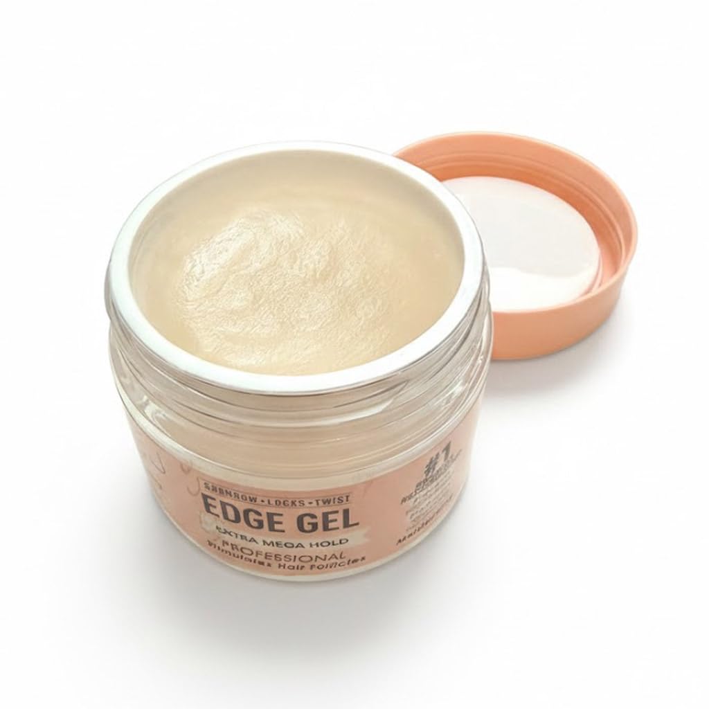 Dr. Girls Rice Water Lock & Twists Edge Gel - Extra Mega Hold for Locs, Cornrows & Twists - With Biotin, Castor Oil, Hydrolyzed Wheat Protein