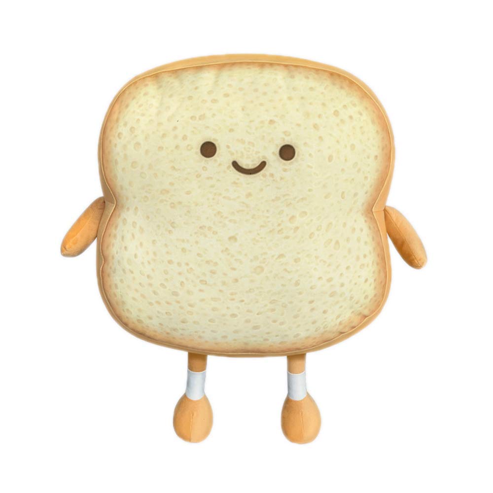 VHYHCY Toast Bread Pillow Funny Food Plush Toy Pillows Small Cute Stuffed Plush Sofa Pillow (Toast Bread,Golden)