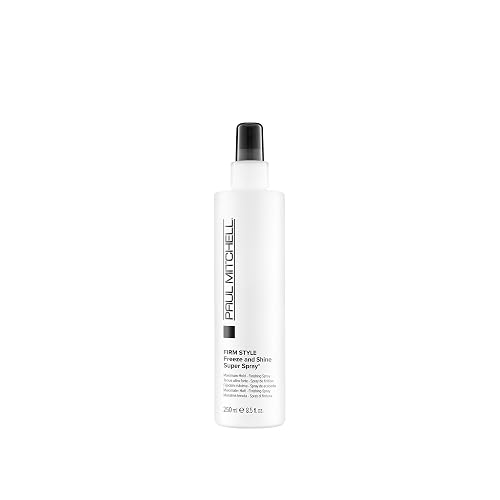 Paul Mitchell Freeze and Shine Super Hairspray, Maximum Hold, Shiny Finish Hairspray, For Coarse Hair, 8.5 fl. oz.