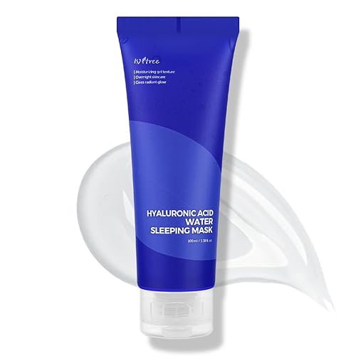 IsNtree Hyaluronic Acid Water Sleeping Mask 100ml 3.38 fl.oz | Moisturizing gel texture | Overnight skincare | Gives radiant glow