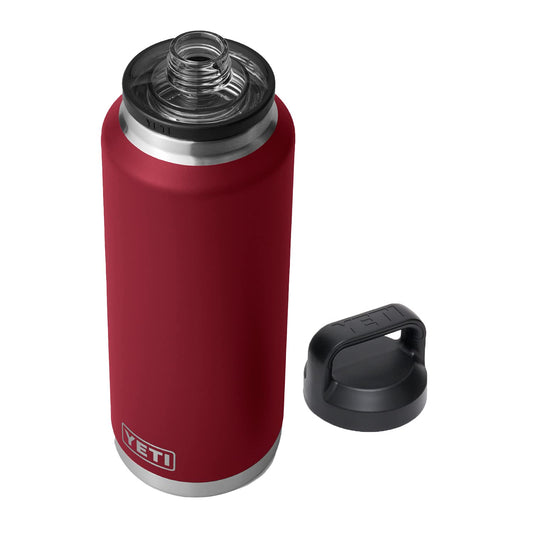 YETI Rambler 46 oz Bottle, Leakproof, Vacuum Insulated, Stainless Steel with Chug Cap, Harvest Red