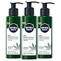 NIVEA MEN Sensitive Calm Liquid Shaving Cream with Vitamin E and Hemp Seed Oil, 3 Pack of 6.8 Fl Oz Pump Bottles