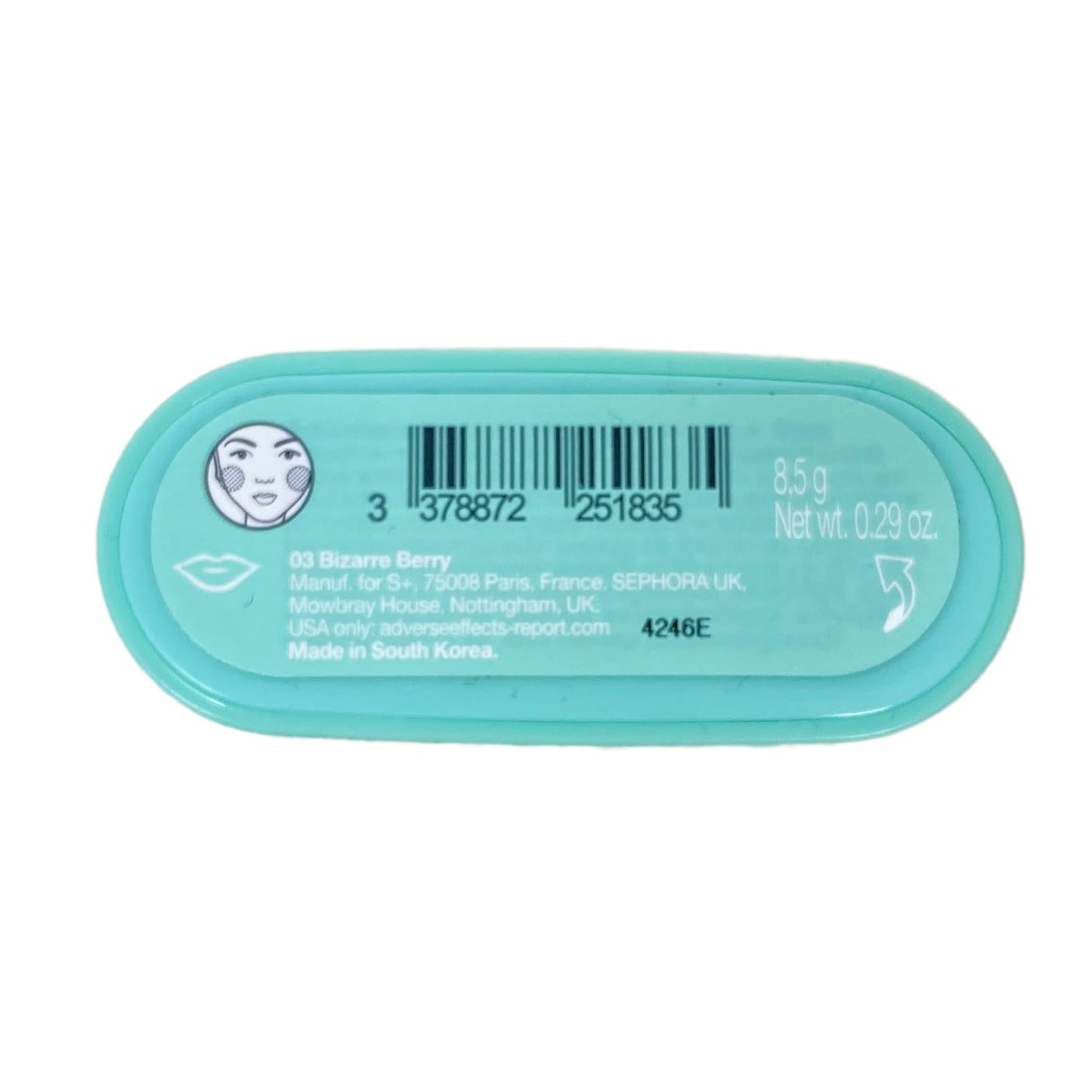 Sephora Collection Color Twister Color Changing Oil-in-Stick for Lip + Cheek - 03 Bizarre Berry - 0.29 oz / 8.5g