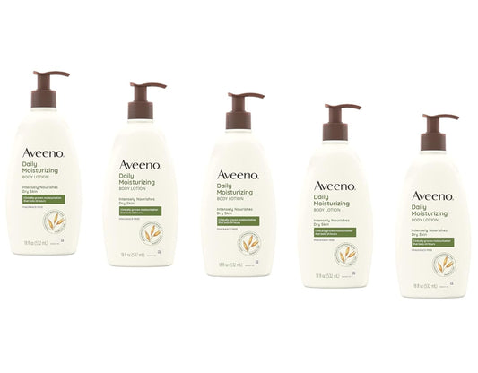 Aveeno Daily Moisturizing Lotion 18 oz (Pack of 5)