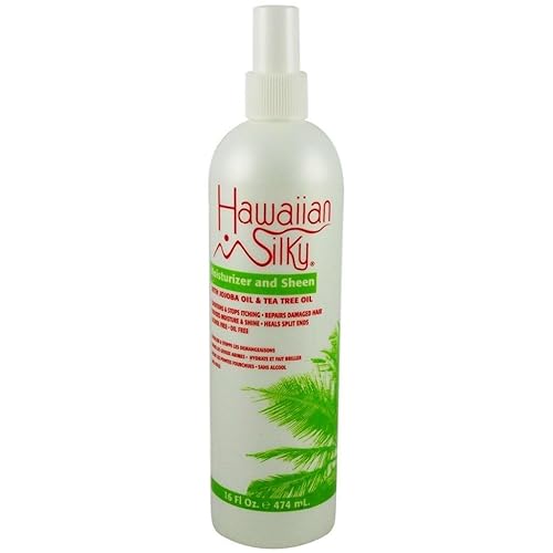 Hawaiian Silky moisturizing and sheen spray, White, 16 Fl Ounce