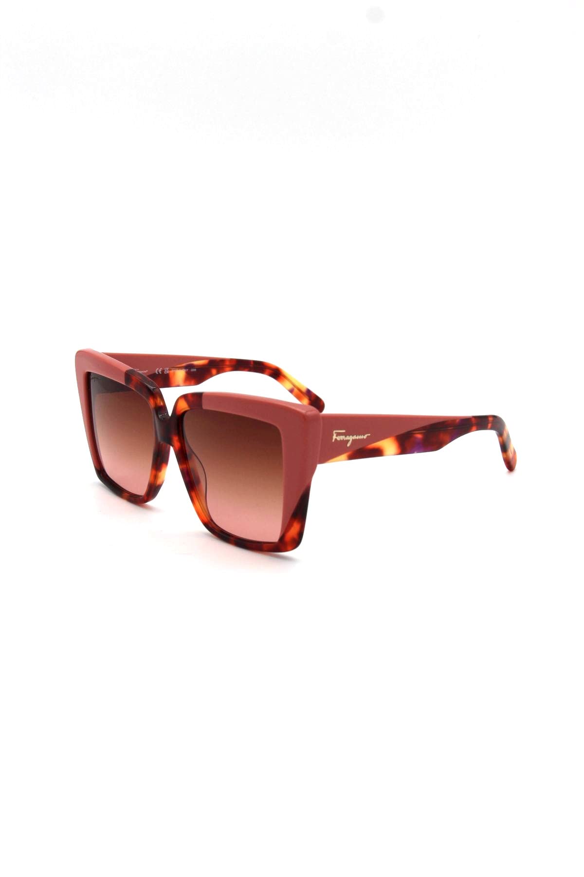 FERRAGAMO SF1060S 641 RED TORTOISE/ROSE 55/14/140 FEMALE Sunglasses