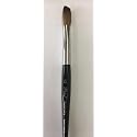 Six Angles CRIMPED 100% Kolinsky Acrylic Nail Brush Black Handle (Crimped Size 12) Beauty & Personal Care Six Angles