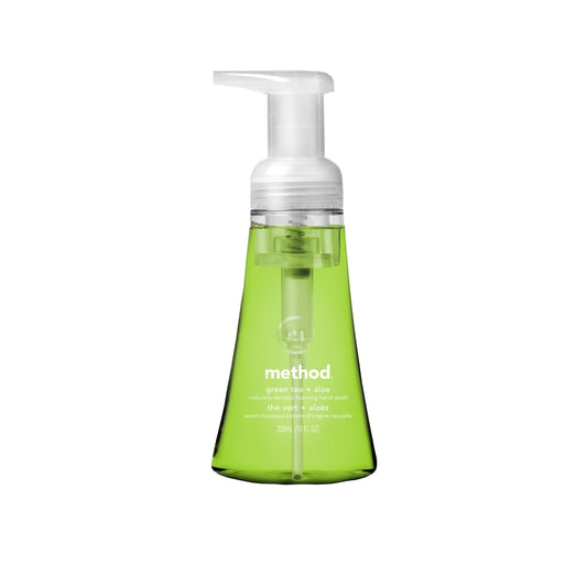 Method Foaming Hand Wash, Green Tea And Aloe, 10 Oz Pump Bottle