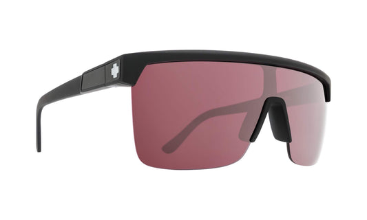 Flynn 5050 Matte Black - HD Plus Rose with Silver Spectra Mirror