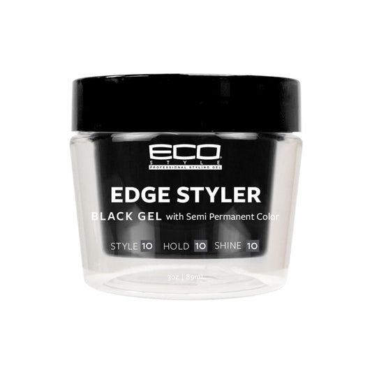 Styler Ecoco Eco Pomade Black Gel With Semi Permanent Color Strong Hold 3 oz