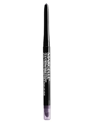 Marcelle 2-in-1 Retractable Eyeliner, Amethyst, Waterproof, Easy-To-Smudge, Smokey Eye, Long-Lasting 12h, Fragrance-Free, Hypoallergenic