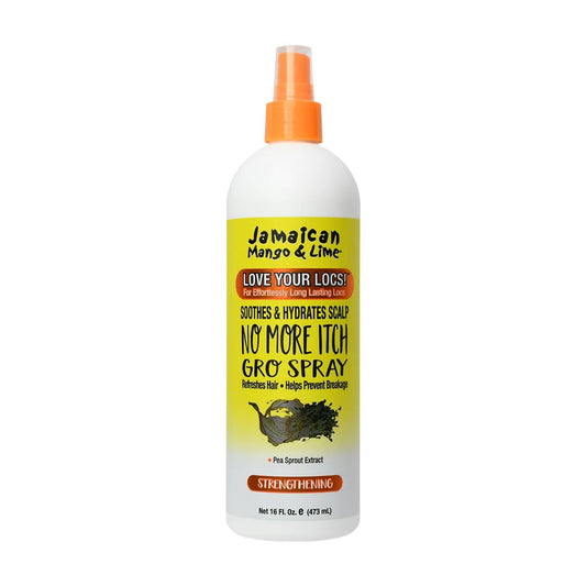 Jamaican Mango & Lime No More Itch Spray - Soothing Scalp Regular Relief for Locs, Braids, Twists & Protective Styles - 16 oz (Pack of 1)