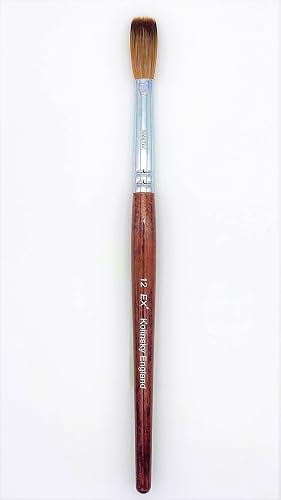 EX Crimped Kolinsky Arcylic Nail Brush 2020 Variant (Crimped 12) Beauty & Personal Care EX Brush