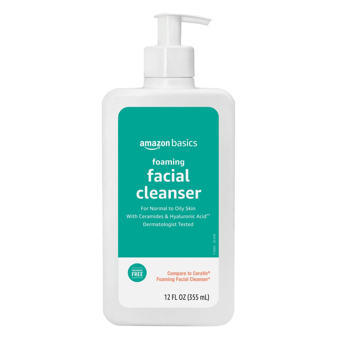 Amazon Basics Foaming Facial Cleanser with Ceramides & Hyaluronic Acid, Gentle Daily Face Wash, Non-Comedogenic, Fragrance-Free, 12 fl oz (Pack of 12) Beauty and Personal Care Amazon Basics Default Title