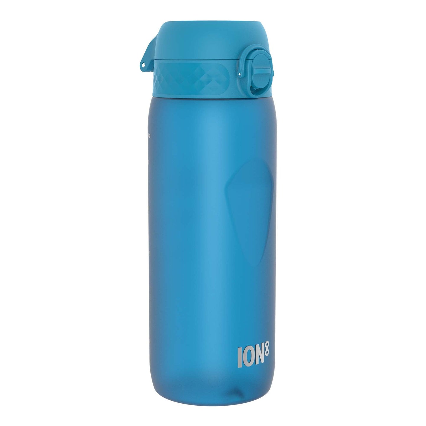 Ion8 Water Bottle, 750 ml/24 oz, Leak Proof, Easy to Open, Secure Lock, Dishwasher Safe, BPA Free, Flip Cover, Carry Handle, Soft Touch Contoured