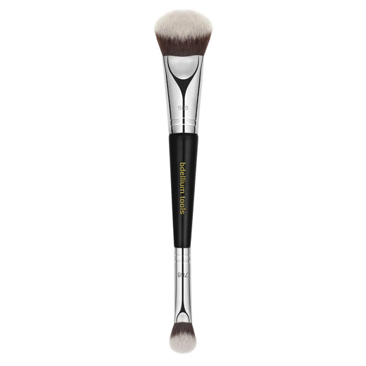 Bdellium Tools Professional Makeup Brush - Maestro Series 969 Double-ended BDHD Phase II/Phase III - With All-Vegan Synthetic Fibers, For Versatile