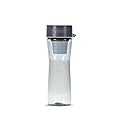Hydros Water Filter Bottle, 20 Oz, Patented Fast Flo Tech, Dishwasher Safe, 20 Second Quick Fill, Leak Proof, BPA Free, Grey