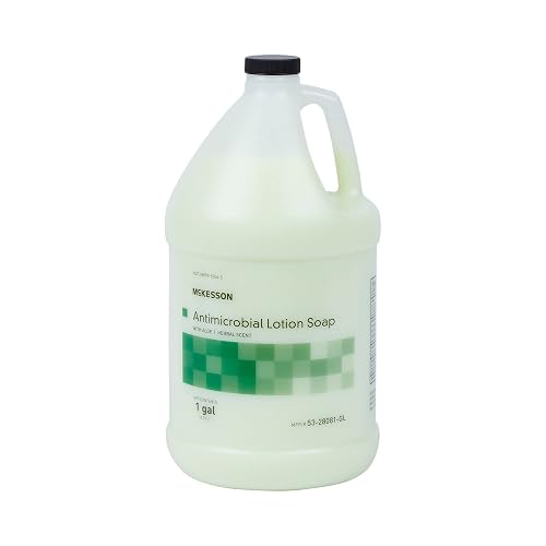 McKesson Antimicrobial Lotion Hand Soap with Aloe, 1 Gallon Refill Bottle [Pack of 4] - Bulk, Herbal Scent, Keeps Hands Clean and Moisturized Beauty & Personal Care Ensur